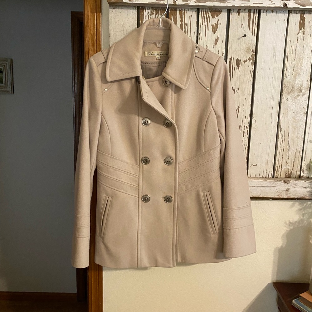 Kenneth Cole New York Light Tan Pea Coat